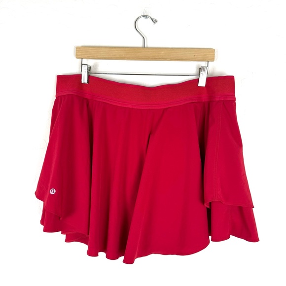 Lululemon Court Rival High Rise Pleated Skirt in Dark Red - Picture 3 of 11